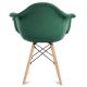 SET 2x Dining chair NEREA 80x60,5 cm green/beech