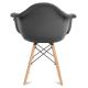SET 2x Dining chair NEREA 80x60,5 cm grey/beech