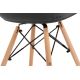 SET 2x Dining chair NEREA 80x60,5 cm grey/beech
