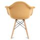 SET 2x Dining chair NEREA 80x60,5 cm yellow/beech