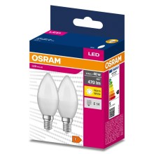 SET 2x LED Bulb B35 E14/4,9W/230V 3000K - Osram