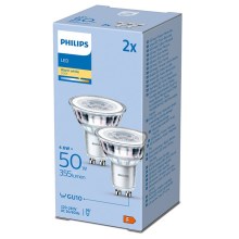 SET 2x LED Bulb Philips GU10/4,6W/230V 2700K