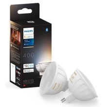 SET 2x LED Dimmable bulb Philips Hue White Ambiance GU5,3/MR16/5,1W/12V 2200-6500K