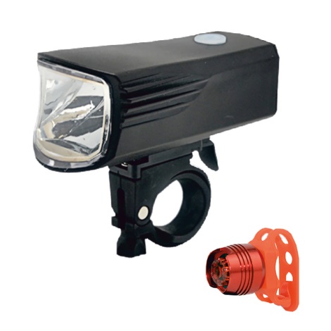 SET 2x LED Rechargeable bicycle light LED/5W/USB