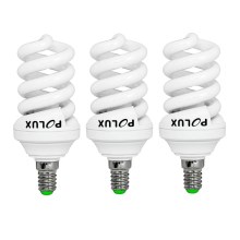 SET 3x Energy-saving bulb E14/15W/230V 2700K