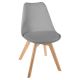 SET 4x Dining chair BAYA beech/light grey