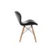 SET 4x Dining chair TRIGO 74x48 cm dark grey/beech
