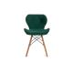 SET 4x Dining chair TRIGO 74x48 cm light green/beech