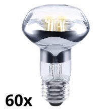 SET 60x LED Floodlight bulb R63 E27/7W/230V 2700K