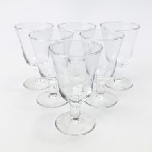Set 6x liqueur glass clear
