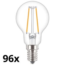 SET 96x LED Bulb VINTAGE P45 E14/2W/230V 2700K