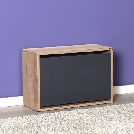Shoe cabinet 42x60 cm brown/anthracite