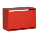 Shoe cabinet 42x60 cm red