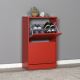 Shoe cabinet 84x51 cm red