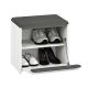 Shoe cabinet CALLA 47x50 cm white/grey