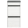 Shoe cabinet CALLA 94x50 cm white/grey