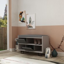 Shoe cabinet TROY 54x84 cm grey/anthracite