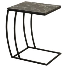 Side table 65x35 cm black