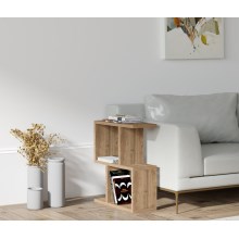 Side table ZET 51,4x45 cm brown