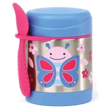 Skip Hop - Thermo food container with spoon/fork ZOO 325 ml butterfly