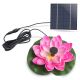 Solar fountain 1,4W/7V pink water lily