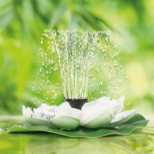 Solar fountain 1,4W/7V white water lily