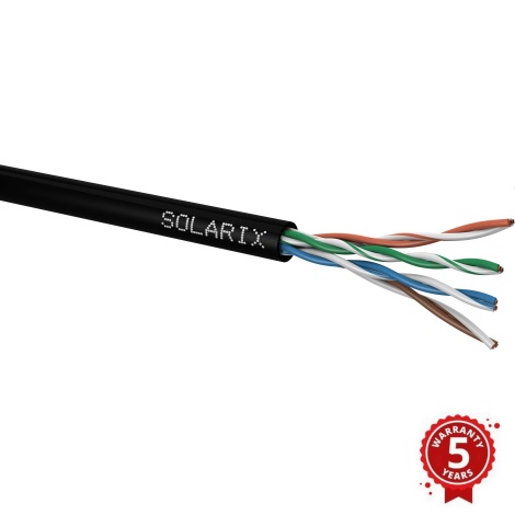Solarix - Outdoor installation cable CAT5E UTP PE Fca 305m IP67