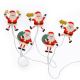 LED Christmas chain with suction cups 6xLED/2xAA 1,2m warm white Santa