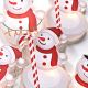 LED Christmas chain with suction cups 6xLED/2xAA 1,2m warm white snowman
