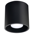 Sollux SL.0016 - Ceiling light ORBIS 1 1xGU10/40W/230V black