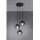 Chandelier on a string TULOS 3xE27/60W/230V black