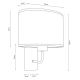 Wall lamp MERCEDES 1xE27/25W/230V creamy/oak – FSC certified