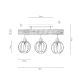 Surface-mounted chandelier BERIS 3xE27/25W/230V pine - FSC certified