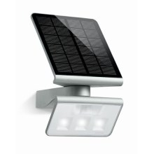 STEINEL 671013 - Solar LED-flood light XSolar L-S 1,2W/LED silver IP44