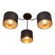 Surface-mounted chandelier ALBA 3xE27/60W/230V black/gold