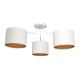Surface-mounted chandelier ALBA 3xE27/60W/230V white/gold
