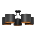 Surface-mounted chandelier ALBA 5xE27/60W/230V black/gold