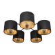 Surface-mounted chandelier ALBA 5xE27/60W/230V black/gold