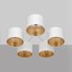 Surface-mounted chandelier ALBA 5xE27/60W/230V white/gold