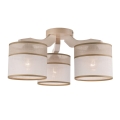 Surface-mounted chandelier ANDREA 3xE27/60W/230V beech - FSC certified