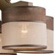Surface-mounted chandelier ANDREA 5xE27/60W/230V beech - FSC certified