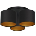 Surface-mounted chandelier ARDEN 3xE27/60W/230V black/gold