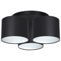 Surface-mounted chandelier ARDEN 3xE27/60W/230V black/white