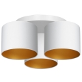 Surface-mounted chandelier ARDEN 3xE27/60W/230V white/gold