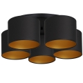 Surface-mounted chandelier ARDEN 5xE27/60W/230V black/gold