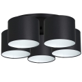 Surface-mounted chandelier ARDEN 5xE27/60W/230V black/white