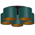 Surface-mounted chandelier ARDEN 5xE27/60W/230V green/gold