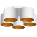 Surface-mounted chandelier ARDEN 5xE27/60W/230V white/gold