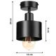 Surface-mounted chandelier BODO 1xE27/60W/230V