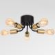 Surface-mounted chandelier BRENDA 5xE27/60W/230V black/golden